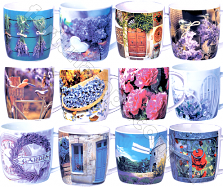 Чашка керамическая 360 мл Прованс SNT - 2183 ✅ базовая цена 63.40 грн. ✔ Опт ✔ Скидки ✔ Заходите! - Интернет-магазин ✅ Фортуна-опт ✅