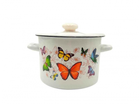 Кастрюля эмалированная 2,0 л "242 Батерфляй" ✅ базовая цена 198.56 грн. ✔ Опт ✔ Скидки ✔ Заходите! - Интернет-магазин ✅ Фортуна-опт ✅
