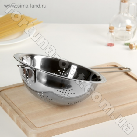Дуршлаг с ручкой нержавеющий A-Plus - 0847 (20 см) ✅ базовая цена $1.85 ✔ Опт ✔ Скидки ✔ Заходите! - Интернет-магазин ✅ Фортуна-опт ✅