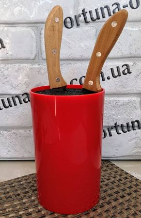 Подставка для ножей Glossy 18х17см R22118 ✅ картинка - Интернет-магазин ✅ Fortuna-opt.com.ua. ✅ Подставка для ножей Glossy 18х17см R22118 ✅ базовая цена $7.38 ✔ Опт ✔ Скидки ✔ Заходите! - Интернет-магазин ✅ Фортуна-опт ✅