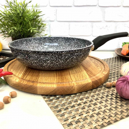 Сковорода Вок из мрамора Edenberg EB - 3319 - 28 см3,8л ✅ базовая цена $15.50 ✔ Опт ✔ Скидки ✔ Заходите! - Интернет-магазин ✅ Фортуна-опт ✅