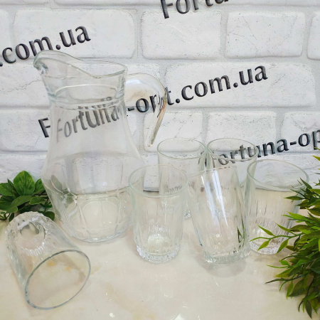 Набор кувшин + 6 стаканов "Marjan" 770 ✅ базовая цена 159.84 грн. ✔ Опт ✔ Скидки ✔ Заходите! - Интернет-магазин ✅ Фортуна-опт ✅