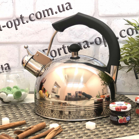 Чайник со свистком нержавейка 2,5 л A-Plus - 1324 ✅ базовая цена $8.69 ✔ Опт ✔ Скидки ✔ Заходите! - Интернет-магазин ✅ Фортуна-опт ✅