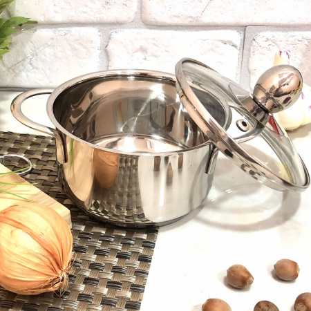 Кастрюля маленькая нержавейка 0,7л А-Плюс -2180 ✅ базовая цена $7 ✔ Опт ✔ Скидки ✔ Заходите! - Интернет-магазин ✅ Фортуна-опт ✅