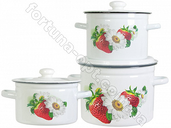 Набор кастрюль 822 Виктория ➜ Оптом и в розницу ✅ актуальная цена -Интернет магазин ✅ Фортуна ✅