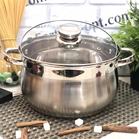 Кастрюля нержавейка с толстым дном Benson - 600 - 8 л ✅ базовая цена $20.26 ✔ Опт ✔ Скидки ✔ Заходите! - Интернет-магазин ✅ Фортуна-опт ✅