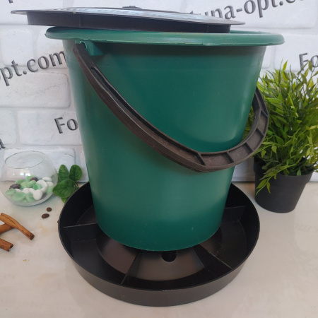 Кормушка бункер 10 л (КВ) 0010 ✅ базовая цена 96.97 грн. ✔ Опт ✔ Скидки ✔ Заходите! - Интернет-магазин ✅ Фортуна-опт ✅