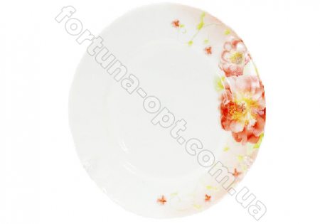 Тарелка стеклокерамика мелкая №8 Шиповник 1350 ✅ картинка - Интернет-магазин ✅ Fortuna-opt.com.ua. ✅ Тарелка стеклокерамика мелкая №8 Шиповник 1350 ✅ базовая цена 33.60 грн. ✔ Опт ✔ Скидки ✔ Заходите! - Интернет-магазин ✅ Фортуна-опт ✅