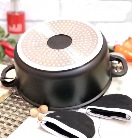 Казан с керамическим покрытием Frico FRU - 964 - 5,5 л - 26 см ✅ базовая цена $23.68 ✔ Опт ✔ Скидки ✔ Заходите! - Интернет-магазин ✅ Фортуна-опт ✅