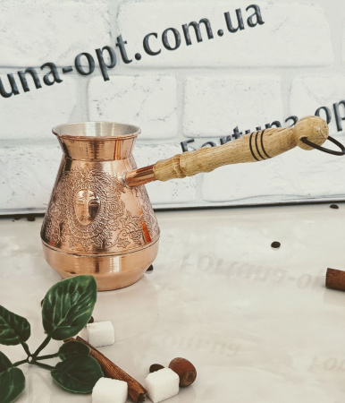 Турка медная 0,4л 0817 ✅ базовая цена 728.16 грн. ✔ Опт ✔ Скидки ✔ Заходите! - Интернет-магазин ✅ Фортуна-опт ✅