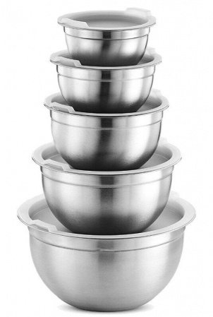 Набор мисок и из нержавейки с крышками Edenberg EB - 3636 - 5 шт ✅ базовая цена $19.37 ✔ Опт ✔ Скидки ✔ Заходите! - Интернет-магазин ✅Фортуна-опт ✅