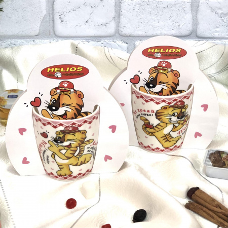 Чашка с тиграми 240 мл подарочная - 2701 ✅ базовая цена 67.84 грн. ✔ Опт ✔ Скидки ✔ Заходите! - Интернет-магазин ✅ Фортуна-опт ✅