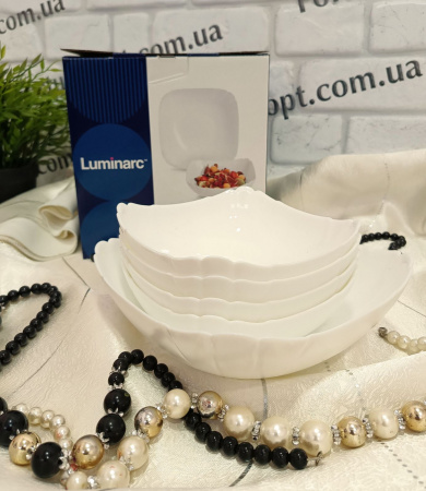 Салатник люминарк LOTUSIA 5шт/наб 3189 ✅ картинка - Интернет-магазин ✅ Fortuna-opt.com.ua. ✅ Салатник люминарк LOTUSIA 5шт/наб 3189 ✅ базовая цена 353.72 грн. ✔ Опт ✔ Скидки ✔ Заходите! - Интернет-магазин ✅ Фортуна-опт ✅