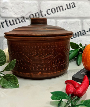   Кастрюля красная глина 1,7 л 7785 ✅ базовая цена 99.46 грн. ✔ Опт ✔ Скидки ✔ Заходите! - Интернет-магазин ✅ Фортуна-опт ✅