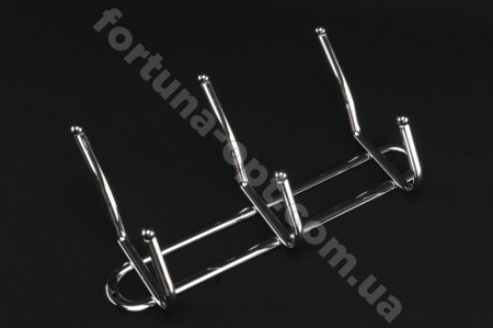 Вешалка нержавеющая 3 крючка 1162 ✅ базовая цена $2.20 ✔ Опт ✔ Скидки ✔ Заходите! - Интернет-магазин ✅ Фортуна-опт ✅