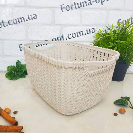 Корзина-плетенка с ручками 32*21.4*16 см - Stenson - 84494 ✅ базовая цена $2.31 ✔ Опт ✔ Скидки ✔ Заходите! - Интернет-магазин ✅ Фортуна-опт ✅