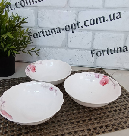 Салатник "7" керам Розовая орхидея 30060-61099 ✅ картинка - Интернет-магазин ✅ Fortuna-opt.com.ua. ✅ Салатник "7" керам Розовая орхидея 30060-61099 ✅ базовая цена 51.33 грн. ✔ Опт ✔ Скидки ✔ Заходите! - Интернет-магазин ✅ Фортуна-опт ✅