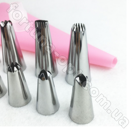 Мешок кондитерский с насадками и адаптером Empire ЕМ - 9644 ✅ базовая цена $3.14 ✔ Опт ✔ Скидки ✔ Заходите! - Интернет-магазин ✅ Фортуна-опт ✅