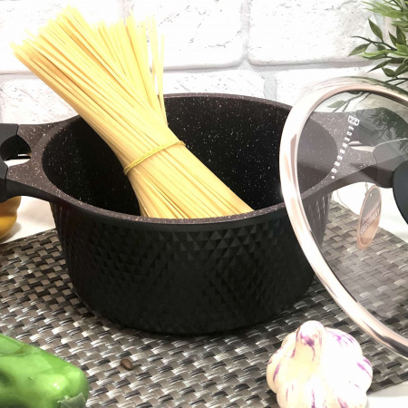 Кастрюля-казан литой 4.3 л мраморное покрытие Edenberg EB - 16202 ✅ базовая цена $28.53 ✔ Опт ✔ Скидки ✔ Заходите! - Интернет-магазин ✅ Фортуна-опт ✅