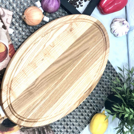 Доска разделочная Ясень овальная 25*40см 2540яо ✅ базовая цена $5.26 ✔ Опт ✔ Скидки ✔ Заходите! - Интернет-магазин ✅ Фортуна-опт ✅