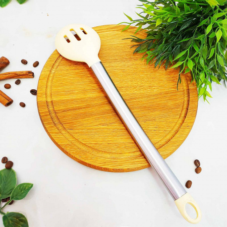 Ложка с дырками силиконовая кухонная Bergner - BG 3362 ✅ базовая цена $3.71 ✔ Опт ✔ Скидки ✔ Заходите! - Интернет-магазин ✅ Фортуна-опт ✅