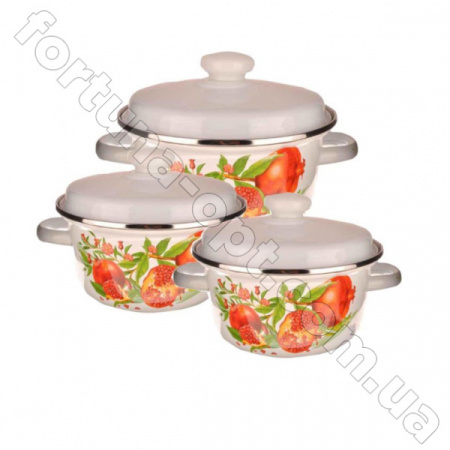 Набор кастрюль 926 Гранат ✅ базовая цена 0 грн. ✔ Опт ✔ Скидки ✔ Заходите! - Интернет-магазин ✅ Фортуна-опт ✅