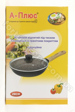 Сковорода с гранитным покрытием A-Plus - 1723 - 28 см ✅ базовая цена $16.81 ✔ Опт ✔ Скидки ✔ Заходите! - Интернет-магазин ✅ Фортуна-опт ✅