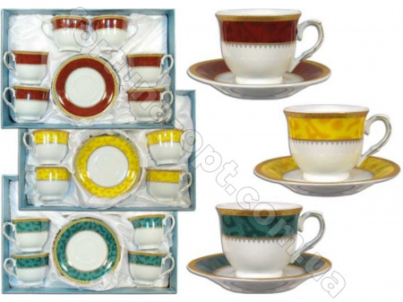 Сервиз кофейный 12 предметов Elina EL - 5020 ✅ картинка - Интернет-магазин ✅ Fortuna-opt.com.ua. ✅ Сервиз кофейный 12 предметов Elina EL - 5020 ✅ базовая цена 118.20 грн. ✔ Опт ✔ Скидки ✔ Заходите! - Интернет-магазин ✅ Фортуна-опт ✅