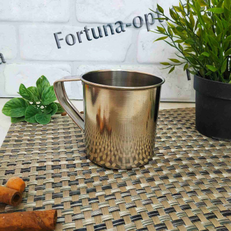 Кружка из нержавеющей стали 9 см A-Plus - 0274 ✅ базовая цена $0.96 ✔ Опт ✔ Скидки ✔ Заходите! - Интернет-магазин ✅ Фортуна-опт ✅