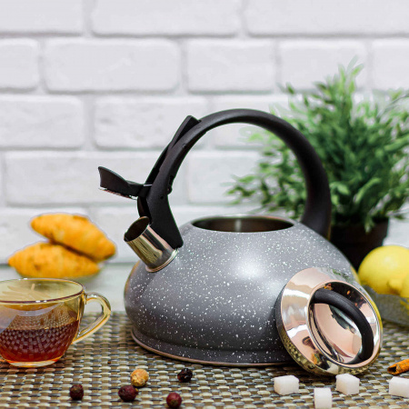 Чайник с мраморной крошкой со свистком 3 л Edenberg EB - 8812 ✅ базовая цена $14.07 ✔ Опт ✔ Скидки ✔ Заходите! - Интернет-магазин ✅ Фортуна-опт ✅