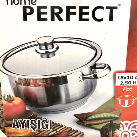 Кастрюля из нержавеющей стали Home Perfect - 2311 - 6 л ✅ базовая цена 460.23 грн. ✔ Опт ✔ Скидки ✔ Заходите! - Интернет-магазин ✅ Фортуна-опт ✅