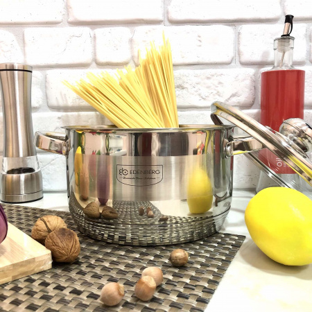 Кастрюля с крышкой Edenberg EB - 3007 - 5,5 л ✅ базовая цена $23.68 ✔ Опт ✔ Скидки ✔ Заходите! - Интернет-магазин ✅ Фортуна-опт ✅