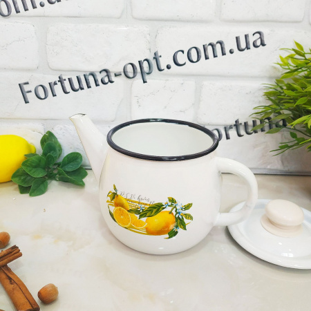 Чайник эмалированный 1,0 л 2707/2 Разное ✅ картинка - Интернет-магазин ✅ Fortuna-opt.com.ua. ✅ Чайник эмалированный 1,0 л 2707/2 Разное ✅ базовая цена 280.32 грн. ✔ Опт ✔ Скидки ✔ Заходите! - Интернет-магазин ✅ Фортуна-опт ✅