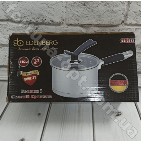 Ковш с крышкой Edenberg EB - 3682 - 1,3 л ✅ базовая цена $8.38 ✔ Опт ✔ Скидки ✔ Заходите! - Интернет-магазин ✅ Фортуна-опт ✅