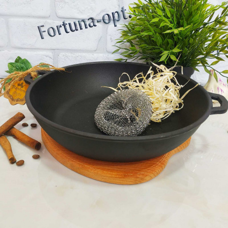 Жаровня чугунная литая б/кр 28х6см Т 104 (СН) ✅ картинка - Интернет-магазин ✅ Fortuna-opt.com.ua. ✅ Жаровня чугунная литая б/кр 28х6см Т 104 (СН) ✅ базовая цена 564.79 грн. ✔ Опт ✔ Скидки ✔ Заходите! - Интернет-магазин ✅ Фортуна-опт ✅