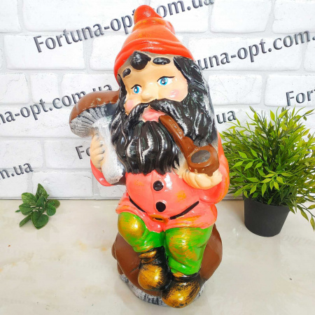 Гном на грибе керамический 1704 ✅ картинка - Интернет-магазин ✅ Fortuna-opt.com.ua. ✅ Гном на грибе керамический 1704 ✅ базовая цена 168.86 грн. ✔ Опт ✔ Скидки ✔ Заходите! - Интернет-магазин ✅ Фортуна-опт ✅