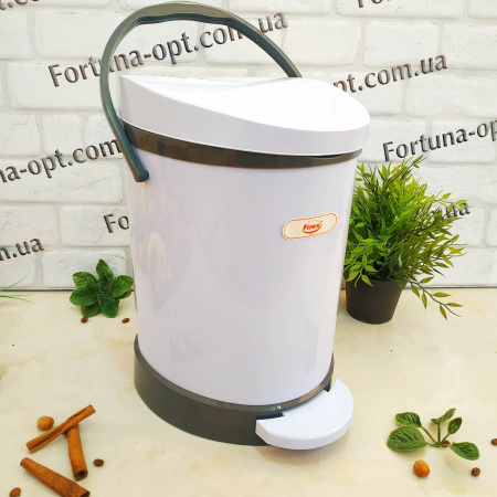 Ведро мусорное пластик с педалью и крышкой микролифт 8.5 л Stenson - 236813 ✅базовая цена $10.12 ✔ Опт ✔ Скидки ✔ Заходите! - Интернет-магазин ✅ Фортуна-опт ✅