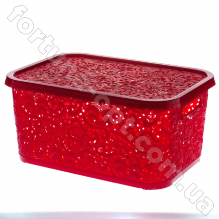 Корзина с крышкой пластиковая Ажур 22 л - 0746 ✅ картинка - Интернет-магазин ✅ Fortuna-opt.com.ua. ✅ Корзина с крышкой пластиковая Ажур 22 л - 0746 ✅ базовая цена 105.73 грн. ✔ Опт ✔ Скидки ✔ Заходите! - Интернет-магазин ✅ Фортуна-опт ✅