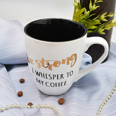 Чашка 550 мл "Be strong" 10316 ✅ базовая цена $2.68 ✔ Опт ✔ Скидки ✔ Заходите! - Интернет-магазин ✅ Фортуна-опт ✅