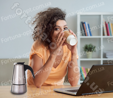 Кофеварка гейзерная нержавеющая на 4 чашки A-Plus - 2087 ✅ картинка - Интернет-магазин ✅ Fortuna-opt.com.ua. ✅ Кофеварка гейзерная нержавеющая на 4 чашки A-Plus - 2087 ✅ базовая цена $7.15 ✔ Опт ✔ Скидки ✔ Заходите! - Интернет-магазин ✅ Фортуна-опт ✅