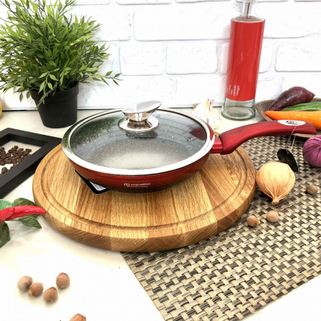 Сковорода с крышкой Edenberg EB - 3337 - 22 см/мрамор ✅ базовая цена $11.56 ✔ Опт ✔ Скидки ✔ Заходите! - Интернет-магазин ✅ Фортуна-опт ✅