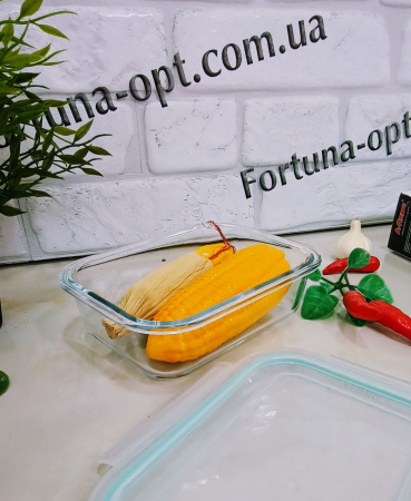 Судочки стекло прямоуг  4014  640 мл А-Плюс ✅ базовая цена $2.79 ✔ Опт ✔ Скидки ✔ Заходите! - Интернет-магазин ✅Фортуна-опт ✅