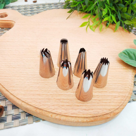 Мешок кондитерский силиконовый 6шт/набор + 6 нержавеющих насадок 17892 ✅ картинка - Интернет-магазин ✅ Fortuna-opt.com.ua. ✅ Мешок кондитерский силиконовый 6шт/набор + 6 нержавеющих насадок 17892 ✅ базовая цена 77.92 грн. ✔ Опт ✔ Скидки ✔ Заходите! - Интернет-магазин ✅ Фортуна-опт ✅