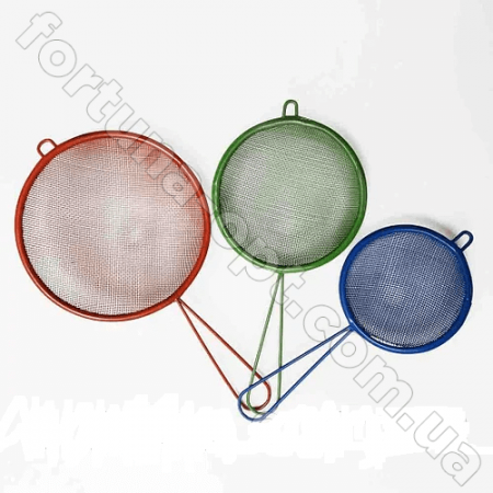 Сито кухонное цветное - 868 - 3 шт ✅ базовая цена 23.09 грн. ✔ Опт ✔ Скидки ✔ Заходите! - Интернет-магазин ✅ Фортуна-опт ✅