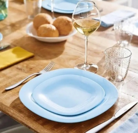 Тарелка люминарк 270 мм CARINE LIGHT BLUE (обед) 4126 ✅ базовая цена 49.73 грн. ✔ Опт ✔ Скидки ✔ Заходите! - Интернет-магазин ✅ Фортуна-опт ✅