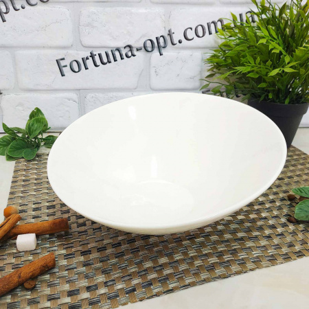 Салатник фарфор экстра белый 254 мм 215 ✅ базовая цена 266.40 грн. ✔ Опт ✔ Скидки ✔ Заходите! - Интернет-магазин ✅ Фортуна-опт ✅
