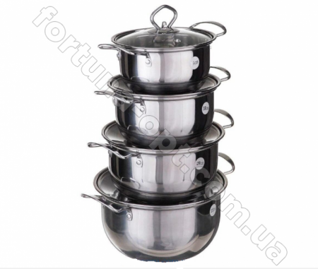 Набор посуды из нержавеющей стали A-Plus - 2061➜ Опт и розница ✅ актуальная цена -Интернет магазин ✅ Фортуна ✅