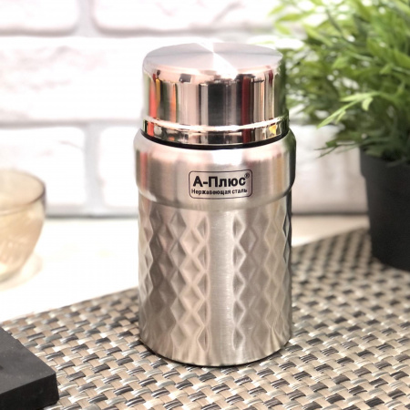 Термос с широким горлом 600 мл 1767 А-Плюс ➜ картинка -Интернет-магазин ✅ Fortuna-opt.com.ua. ✅ Термос с широким горлом 600 мл 1767 А-Плюс ➜ фото ➜ розн цена $6.77 - Интернет-магазин ✅ Fortuna-opt.com.ua. ✅