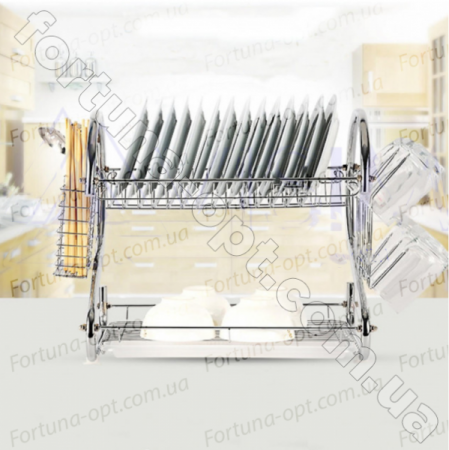 Сушилка для посуды 2-х ярусная A-Plus - 1154 ✅ базовая цена$12.43 ✔ Опт ✔ Скидки ✔ Заходите! - Интернет-магазин ✅ Фортуна-опт ✅