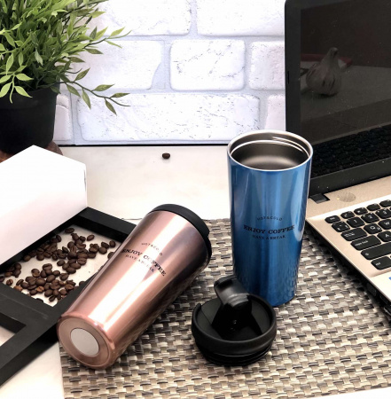 Термокружка A-Plus - 1622 - 450 мл ➜ фото ➜ розн цена $4.64 - Интернет-магазин ✅ Fortuna-opt.com.ua. ✅